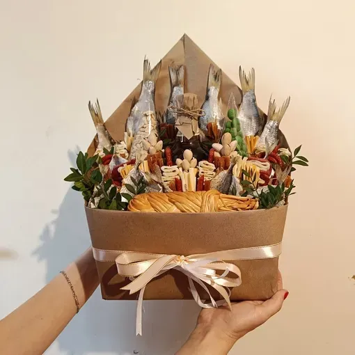 Конверт из закусок